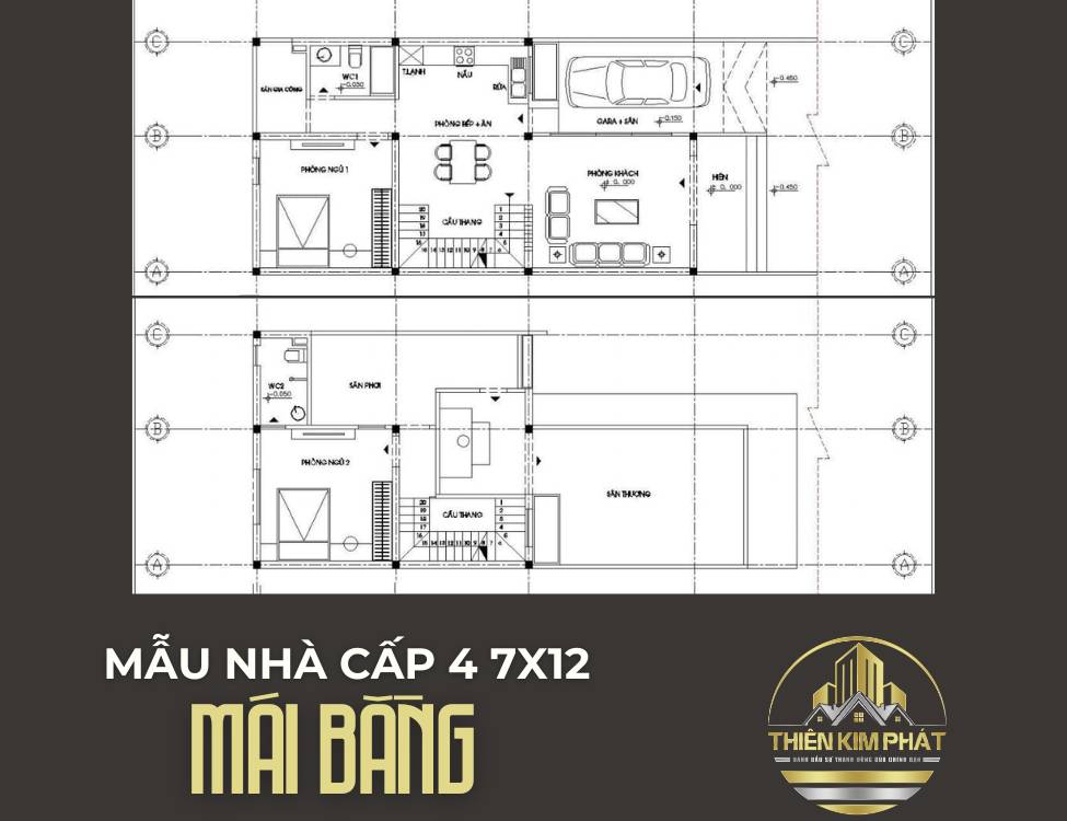 nhà cấp 4 7x12