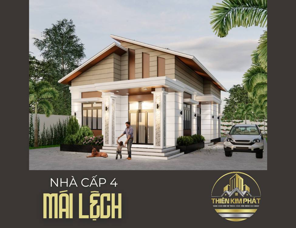 Nhà cấp 4 mái lệch