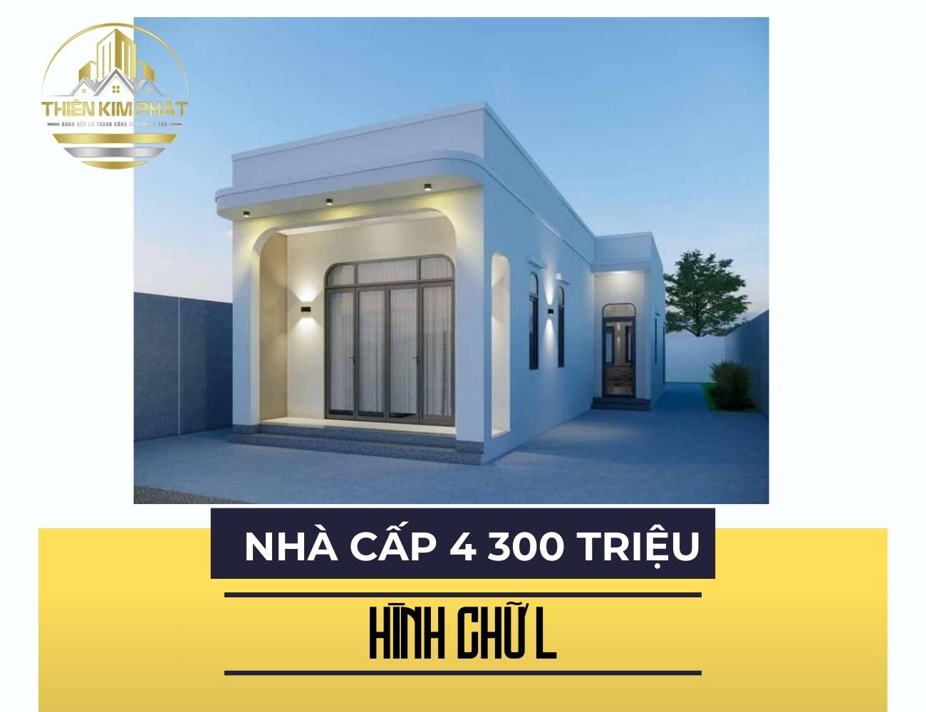 mẫu nhà cấp 4 gác lửng 300 triệu