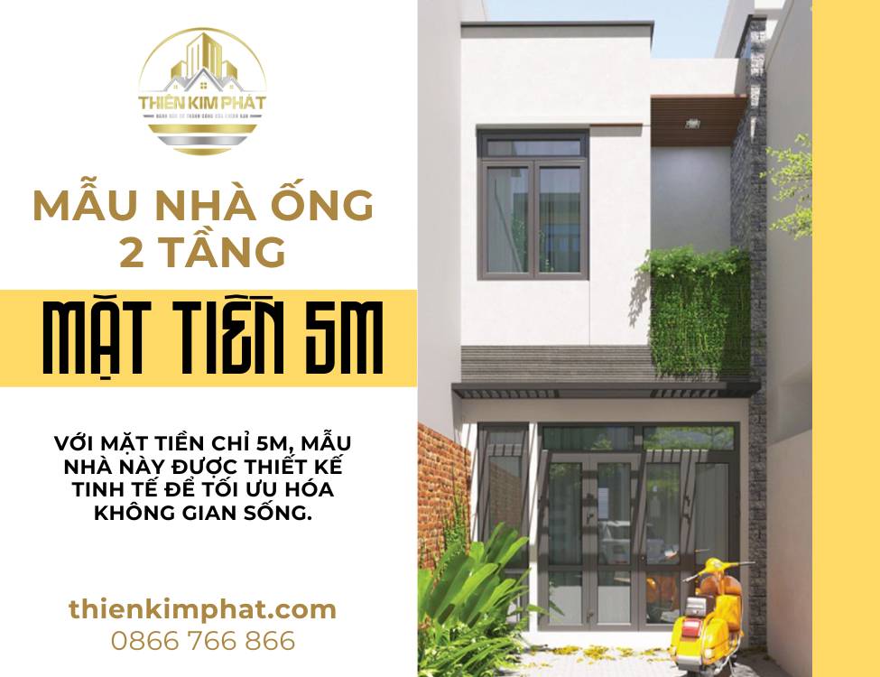 mẫu nhà ống 2 tầng