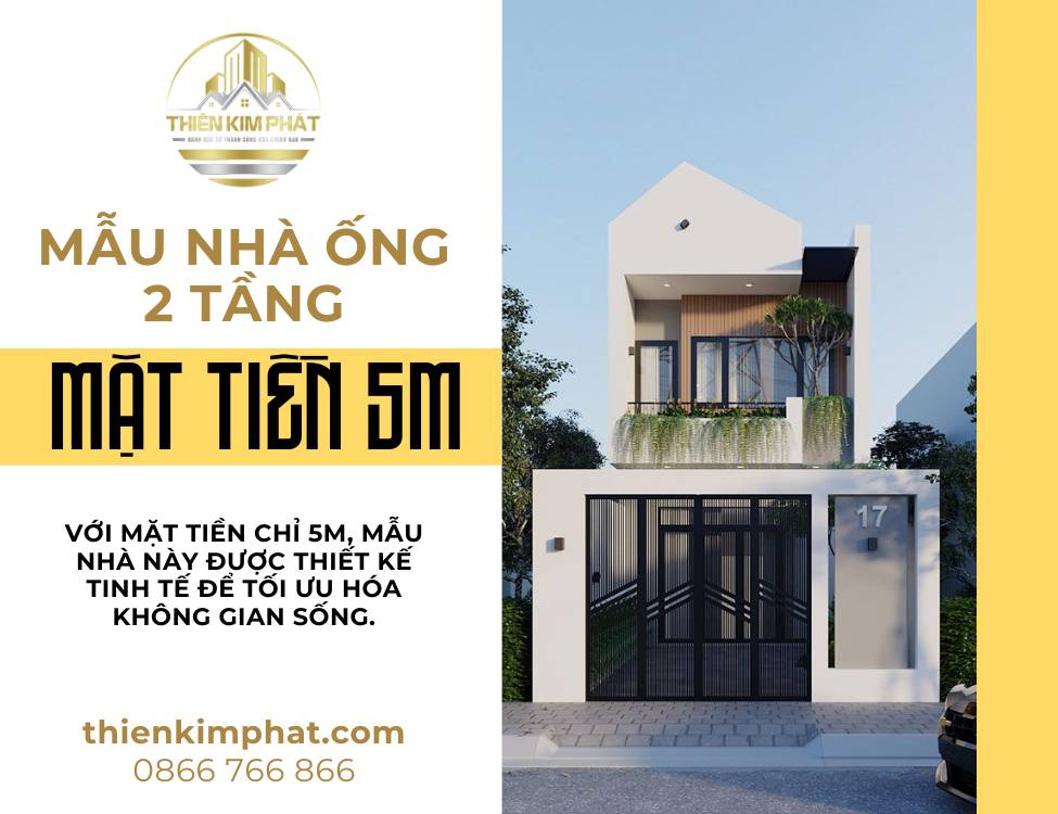 mẫu nhà ống 2 tầng