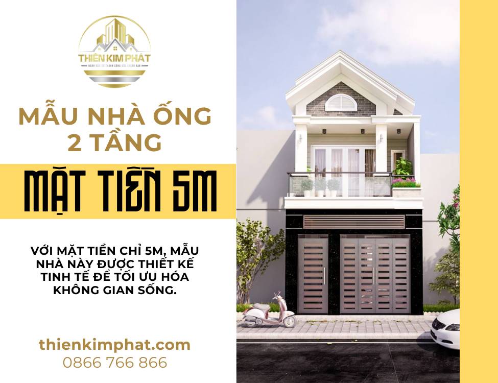 mẫu nhà ống 2 tầng