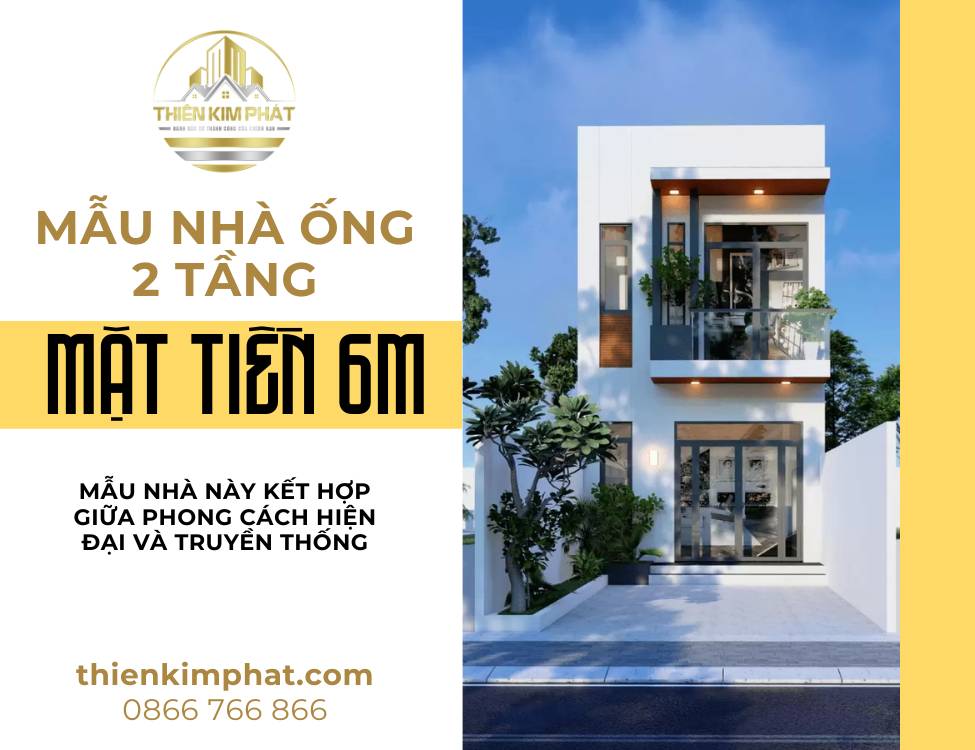 mẫu nhà ống 2 tầng