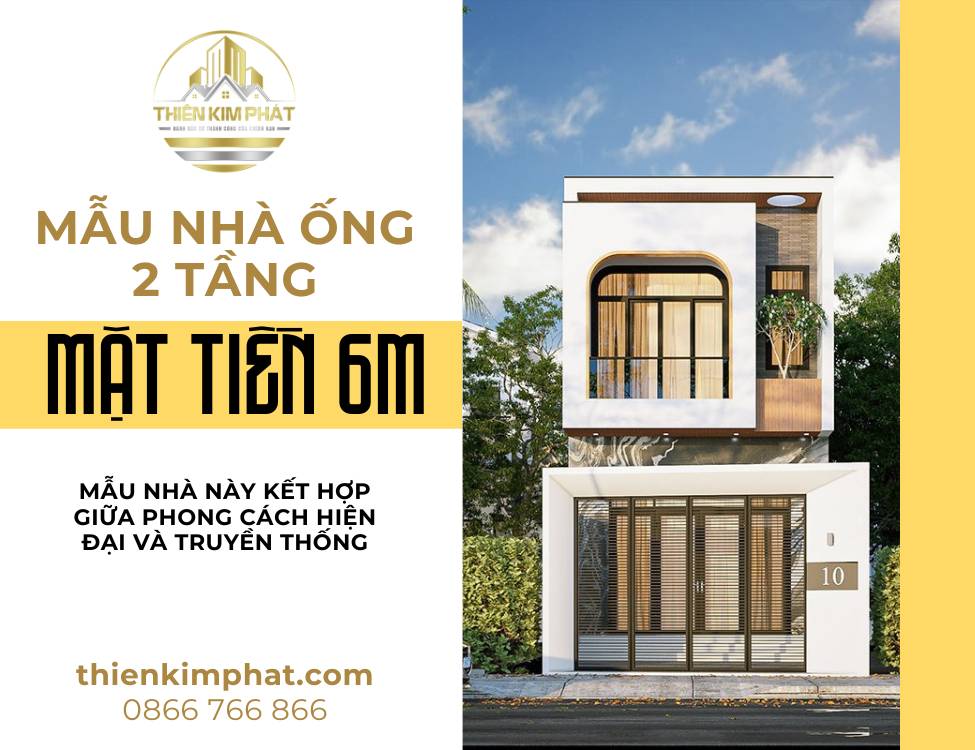 mẫu nhà ống 2 tầng