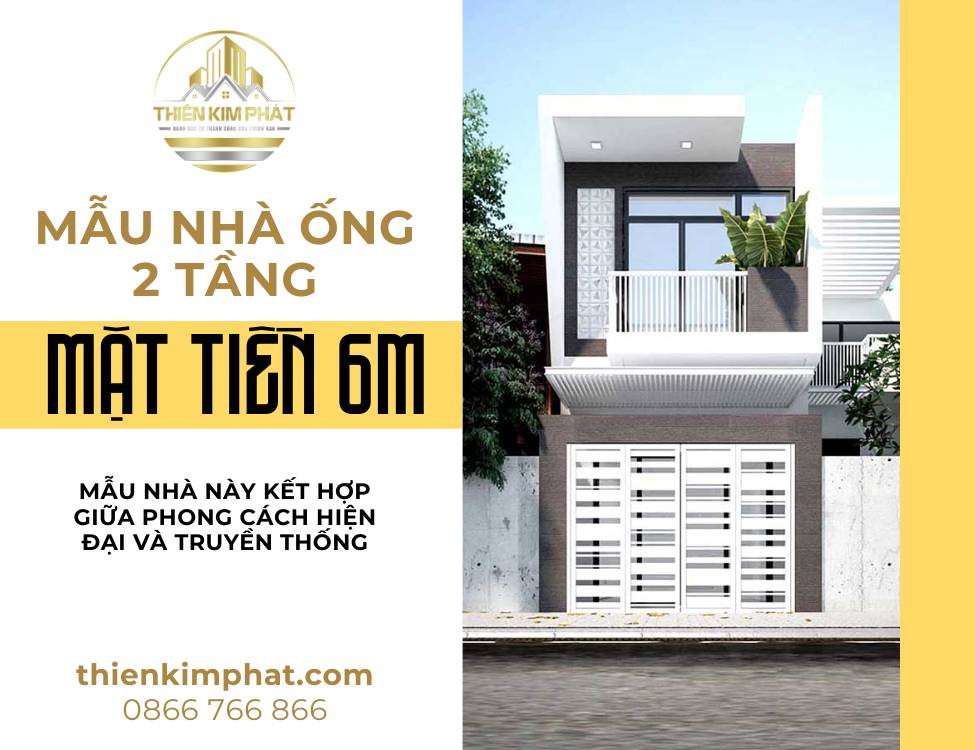 mẫu nhà ống 2 tầng