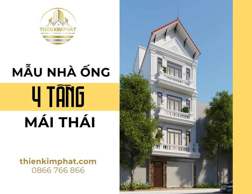 Nhà 4 phố tầng mái thái