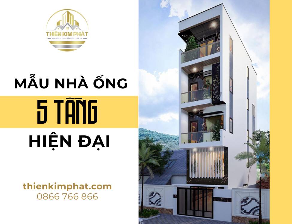 mẫu nhà ống 5 tầng