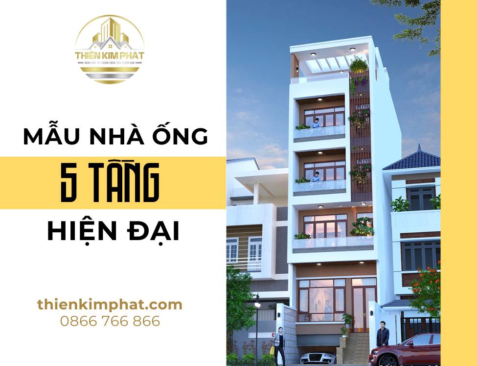 mẫu nhà ống 5 tầng