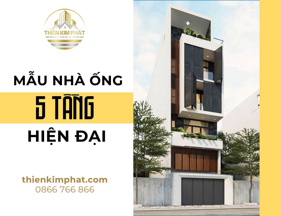 mẫu nhà ống 5 tầng