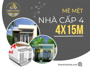 nhà cấp 4 gác lửng 4x15m