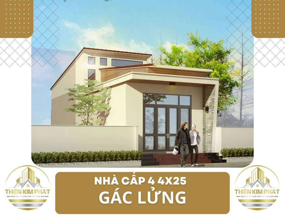 nhà cấp 4 4x25