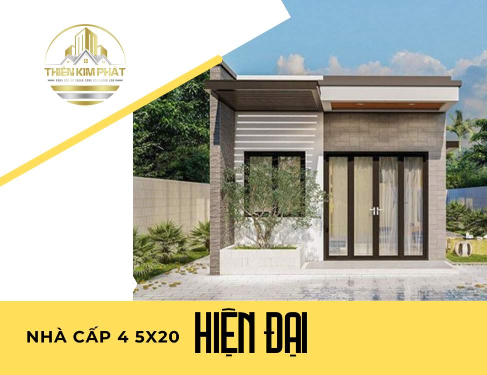 nhà cấp 4 gác lửng 5x20