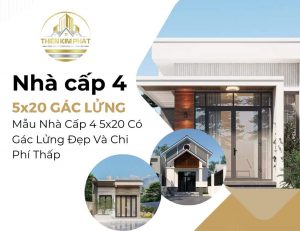 nhà cấp 4 gác lửng 5x20