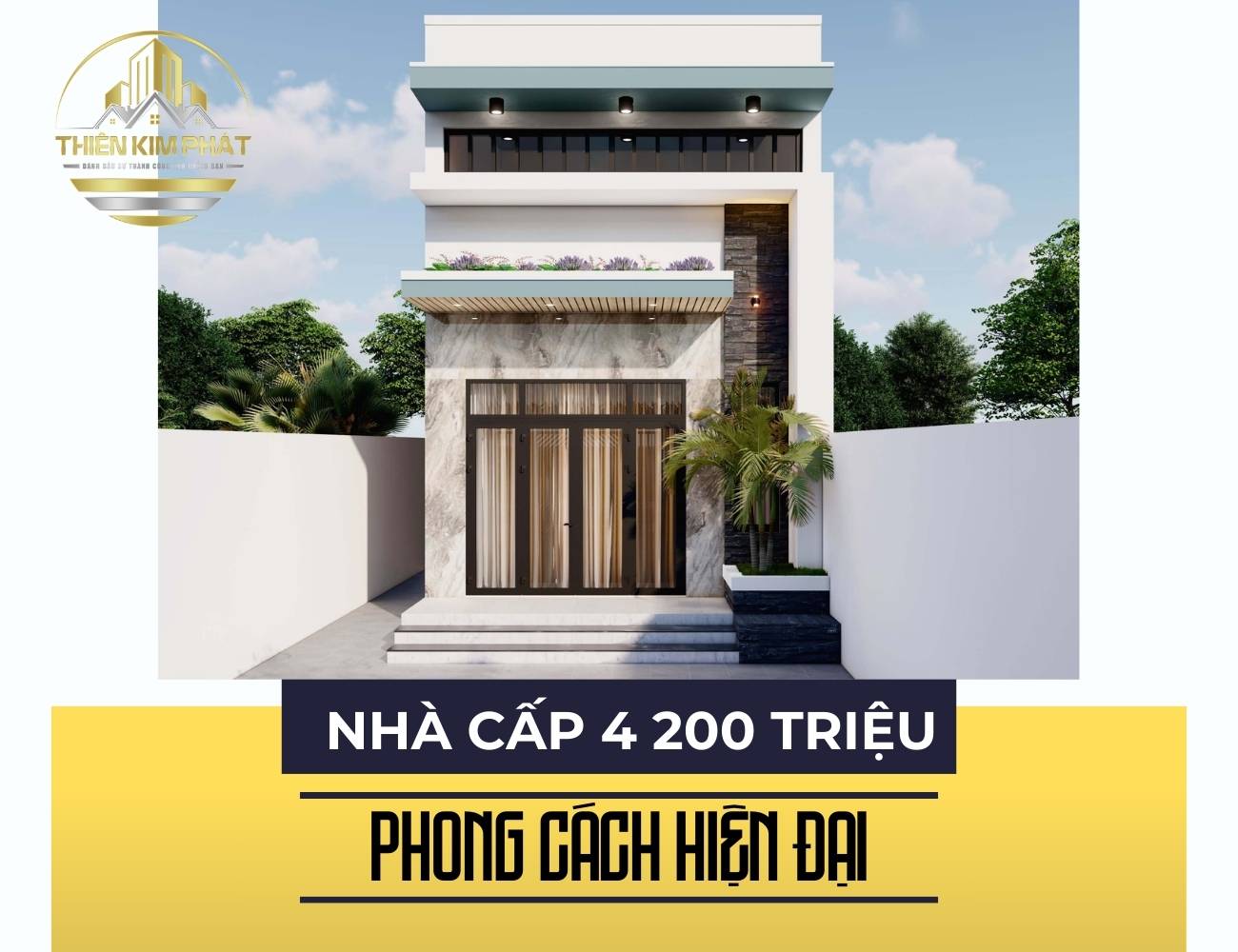 Nhà cấp 4 gác lửng 200 triệu