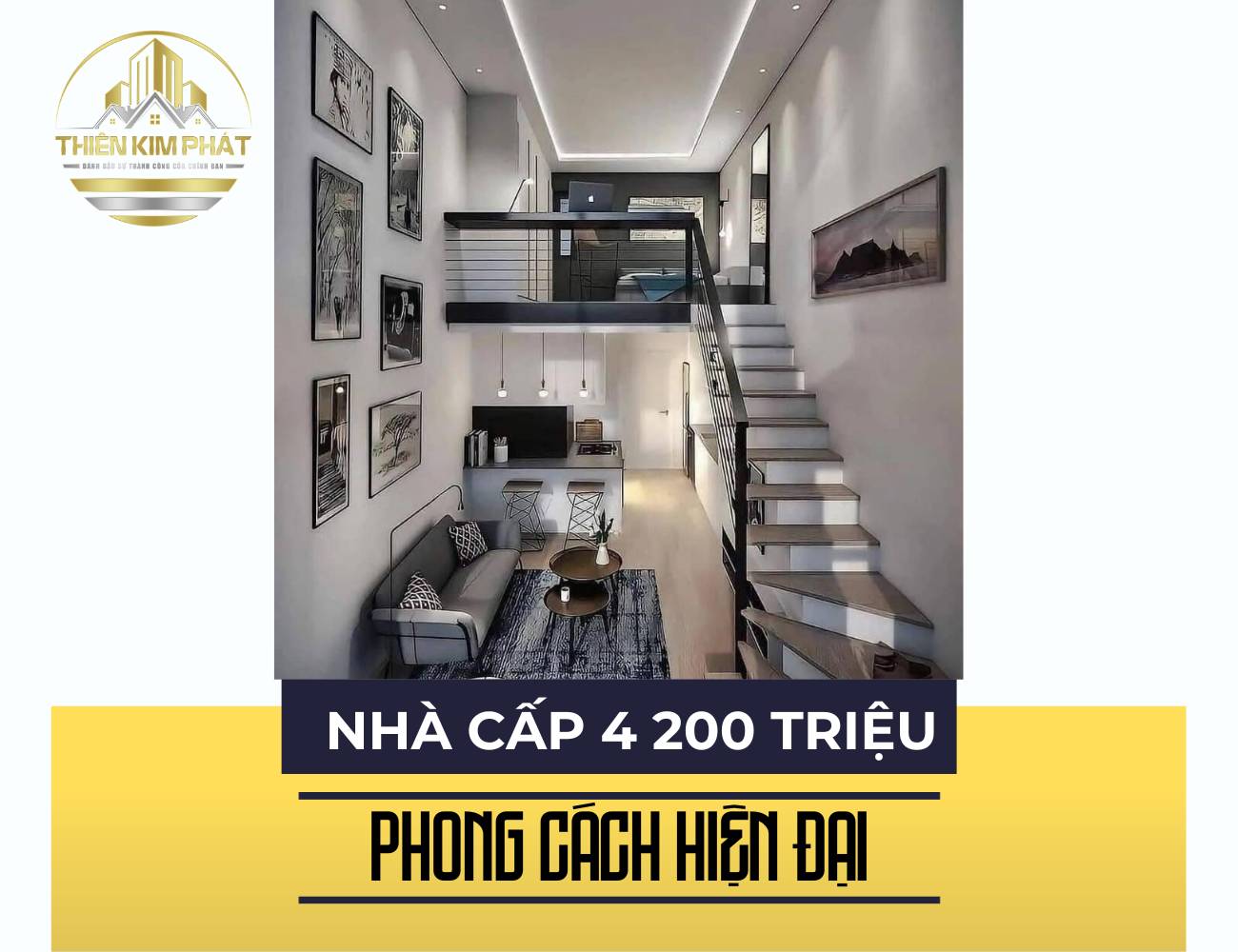 Nhà cấp 4 gác lửng 200 triệu