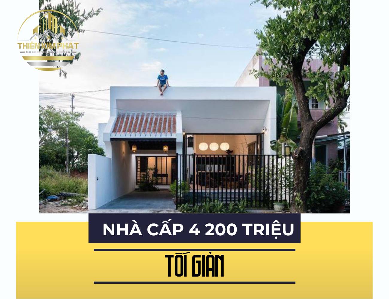 Nhà cấp 4 gác lửng 200 triệu tối giản