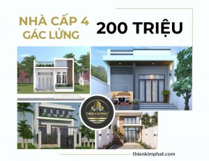 Nhà cấp 4 gác lửng 200 triệu