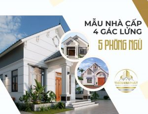 nhà cấp 4 gác lửng 5 phòng ngủ