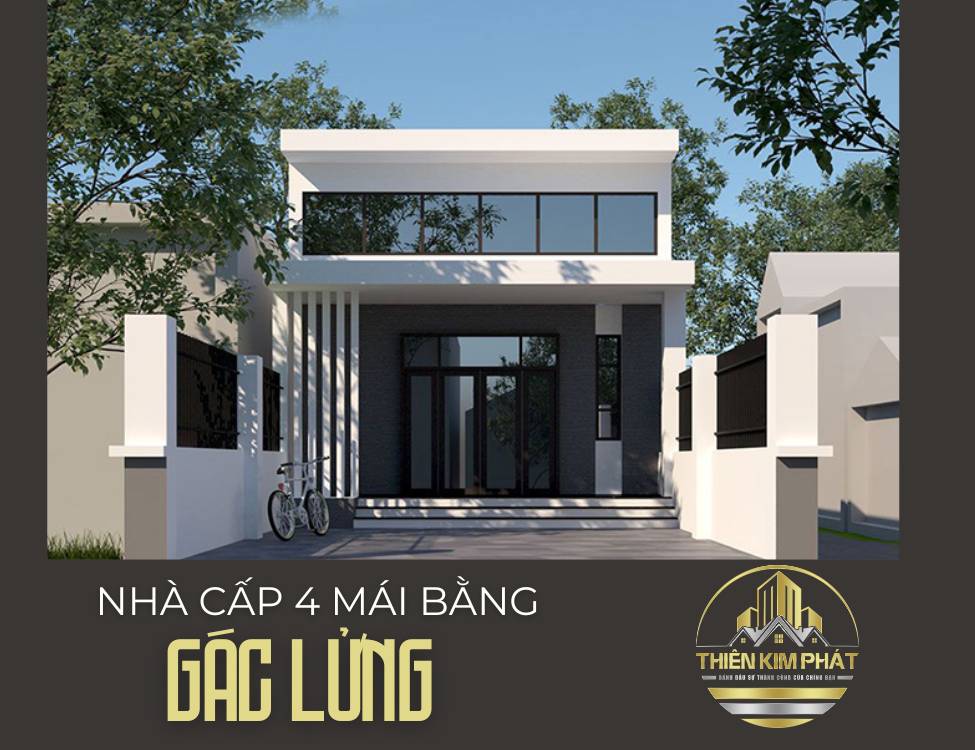 Nhà cấp 4 mái bằng gác lửng