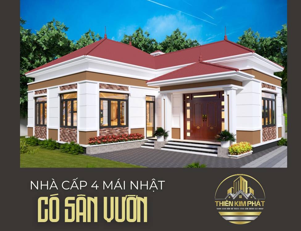 mái Nhật đẹp, có sân vườn