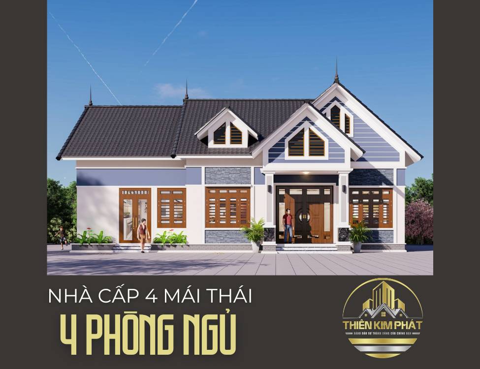 Nhà Mái Thái 4 Phòng Ngủ