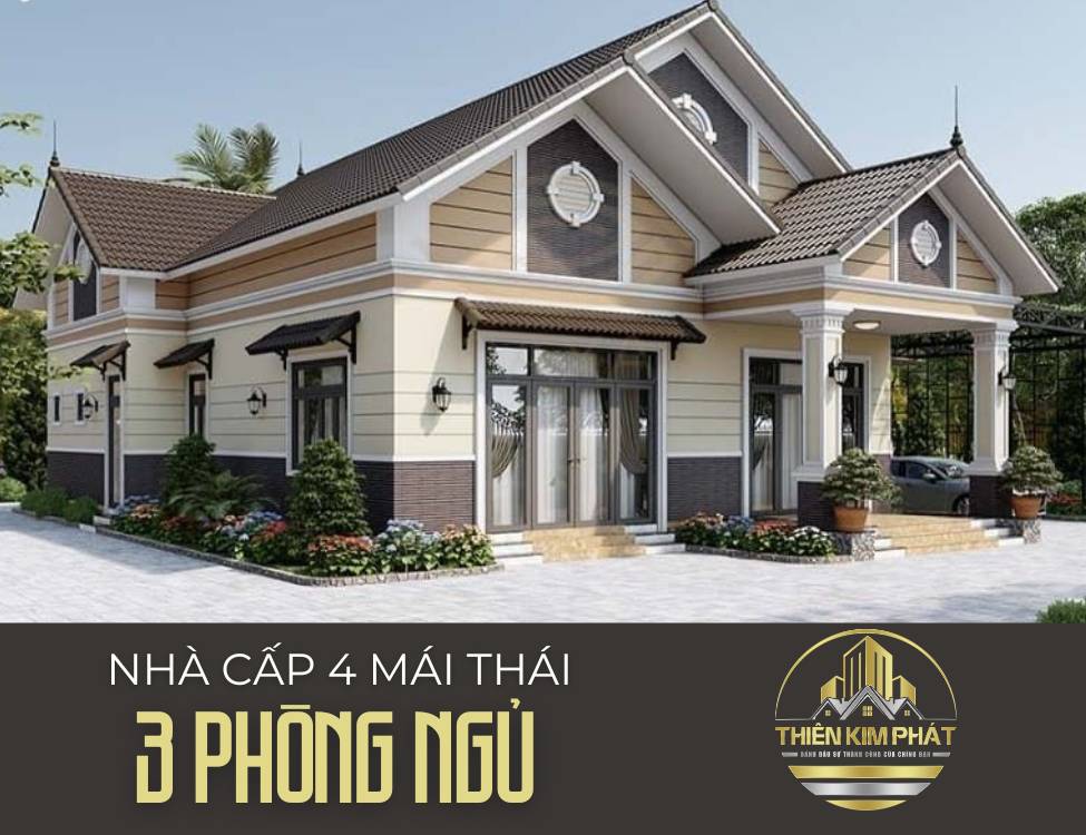 Nhà Mái Thái 3 Phòng Ngủ